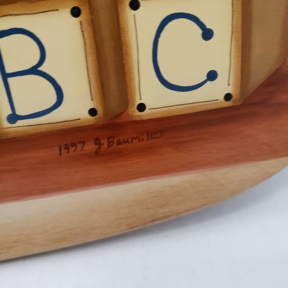 Basket Accessories Wood Toys Patriotic American USA Flag Art Wall Display 90s - Picture 7 of 16